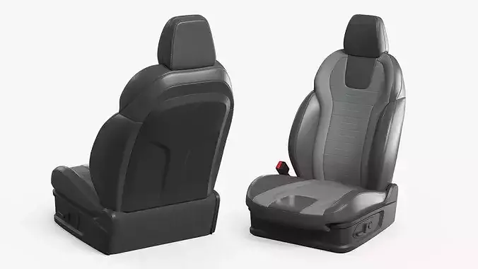 Modern Vehicle Seat With Arm Support 3D model