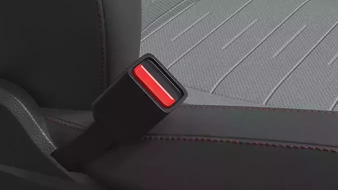 Modern Vehicle Seat With Arm Support 3D model 4