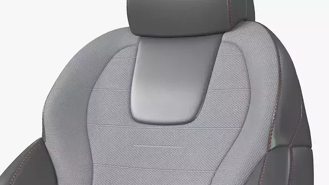Modern Vehicle Seat With Arm Support 3D model 5