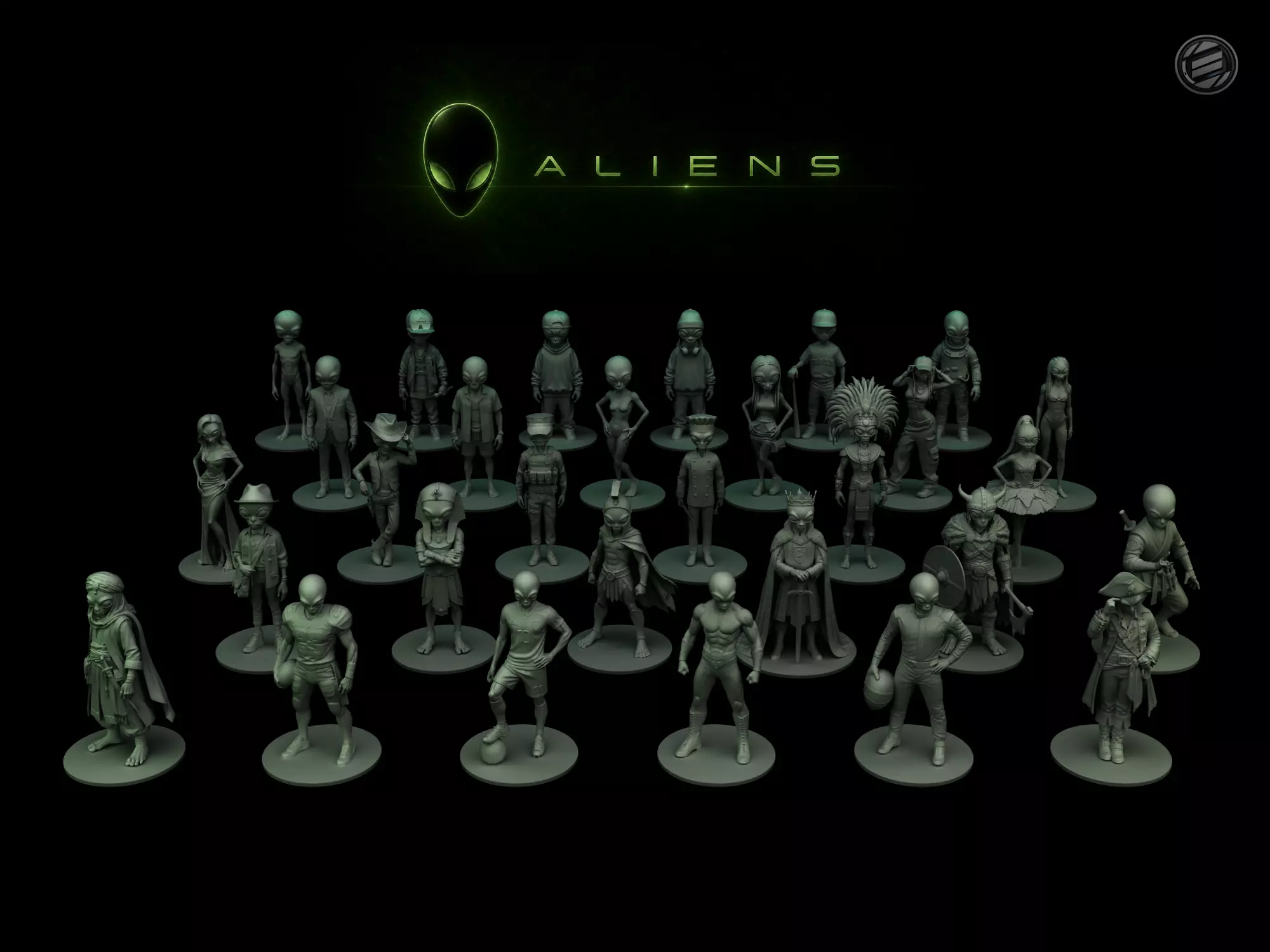 Miniatures - Aliens 3D print model