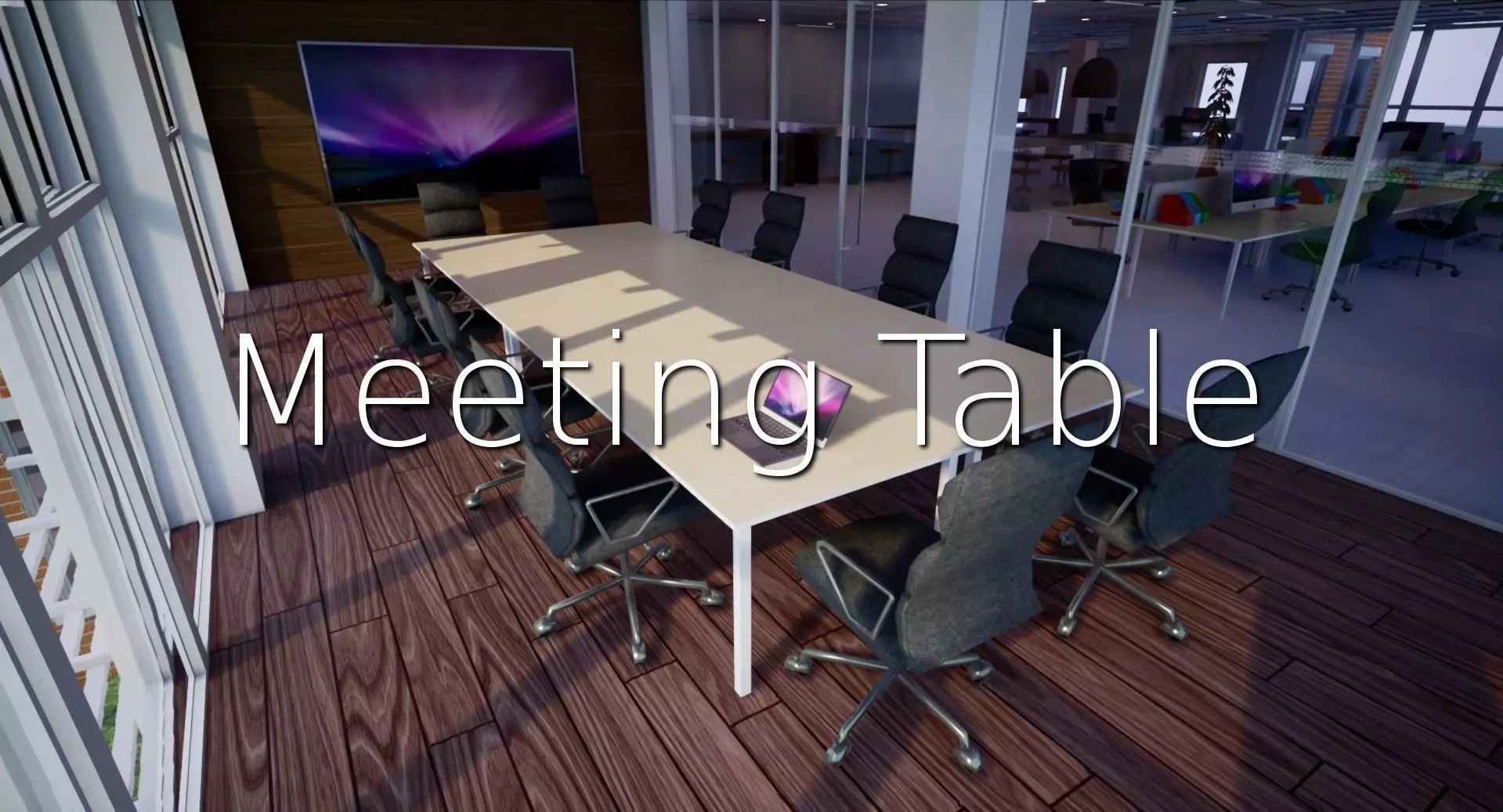 Meeting Table SHC Quick Office Low-poly 3D model