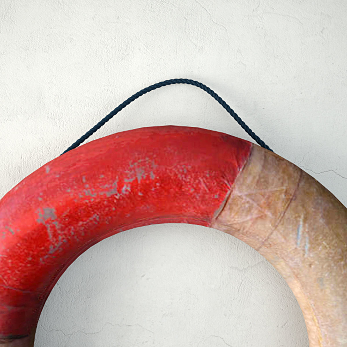 Mid-Century Life Preserver 3D model_4