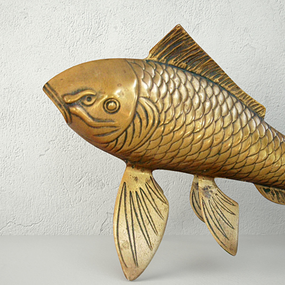 Midcentury Solid Brass Koi Fish 3D model_4