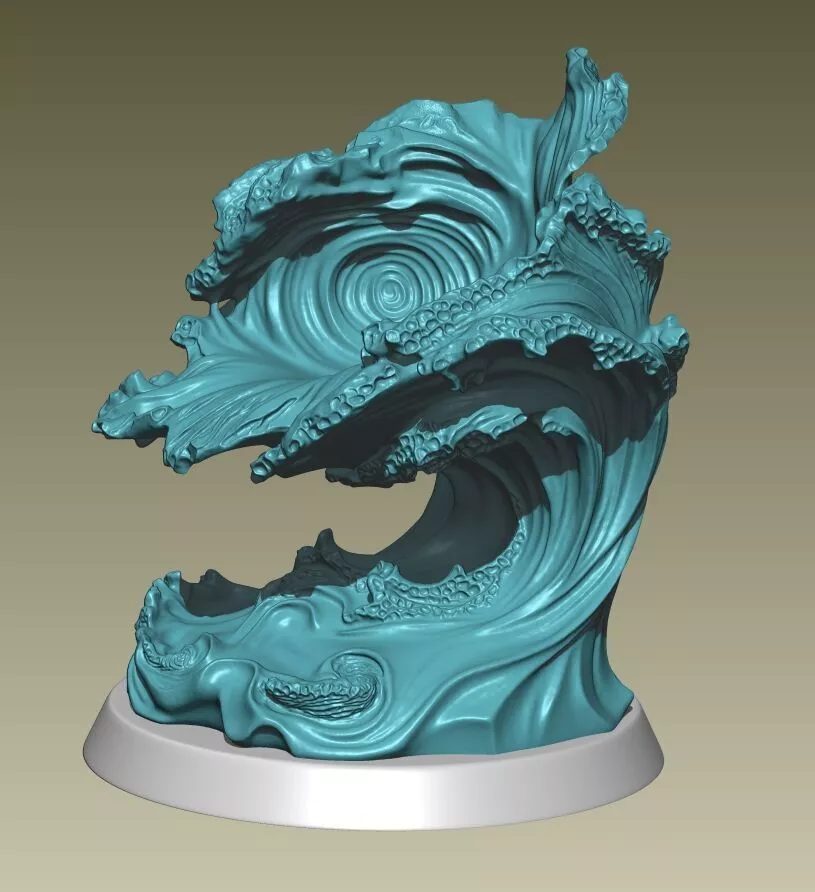 Epic Ocean Wave Sculpture 3D printing 3D print model