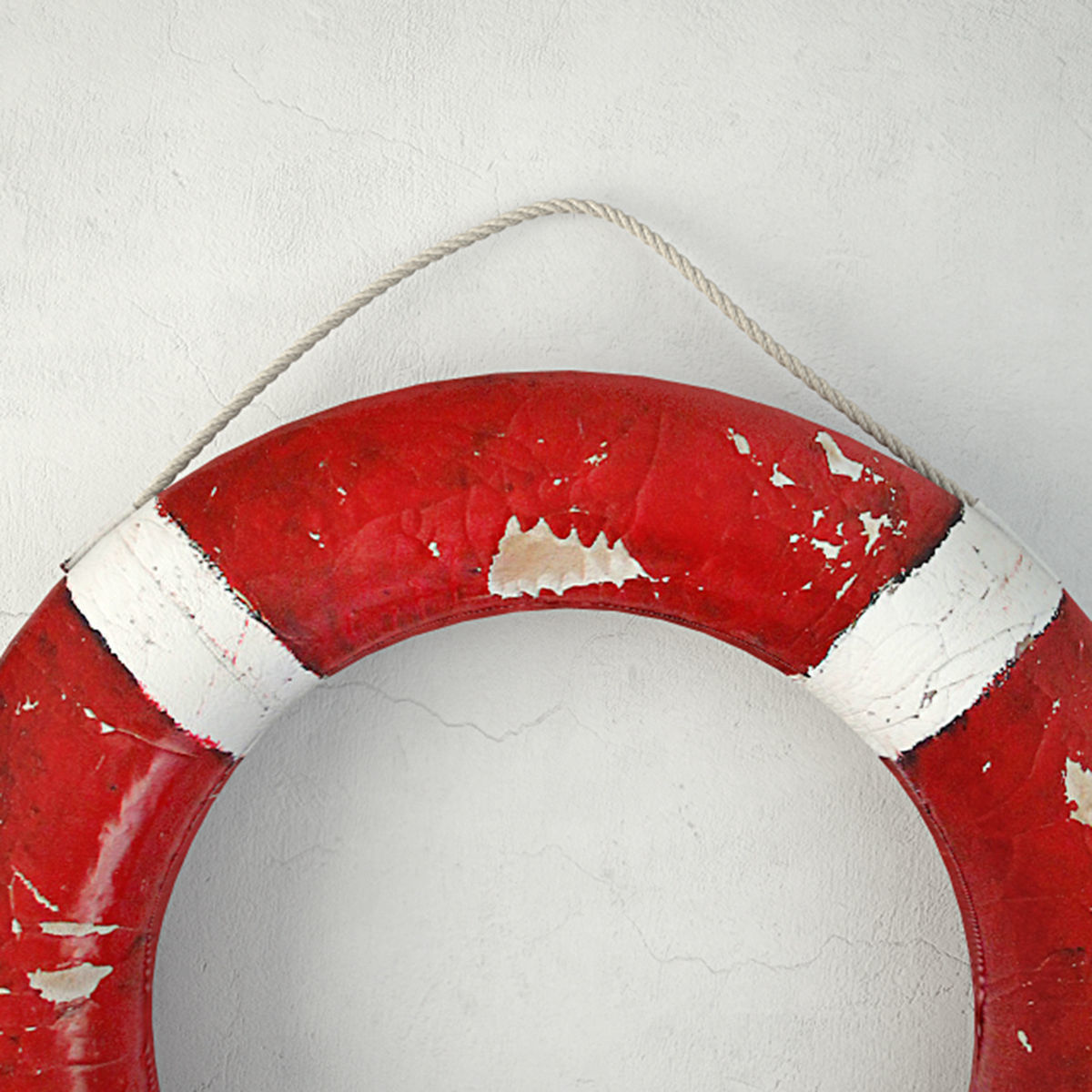 Red and White Life Preserver 2 3D model_4
