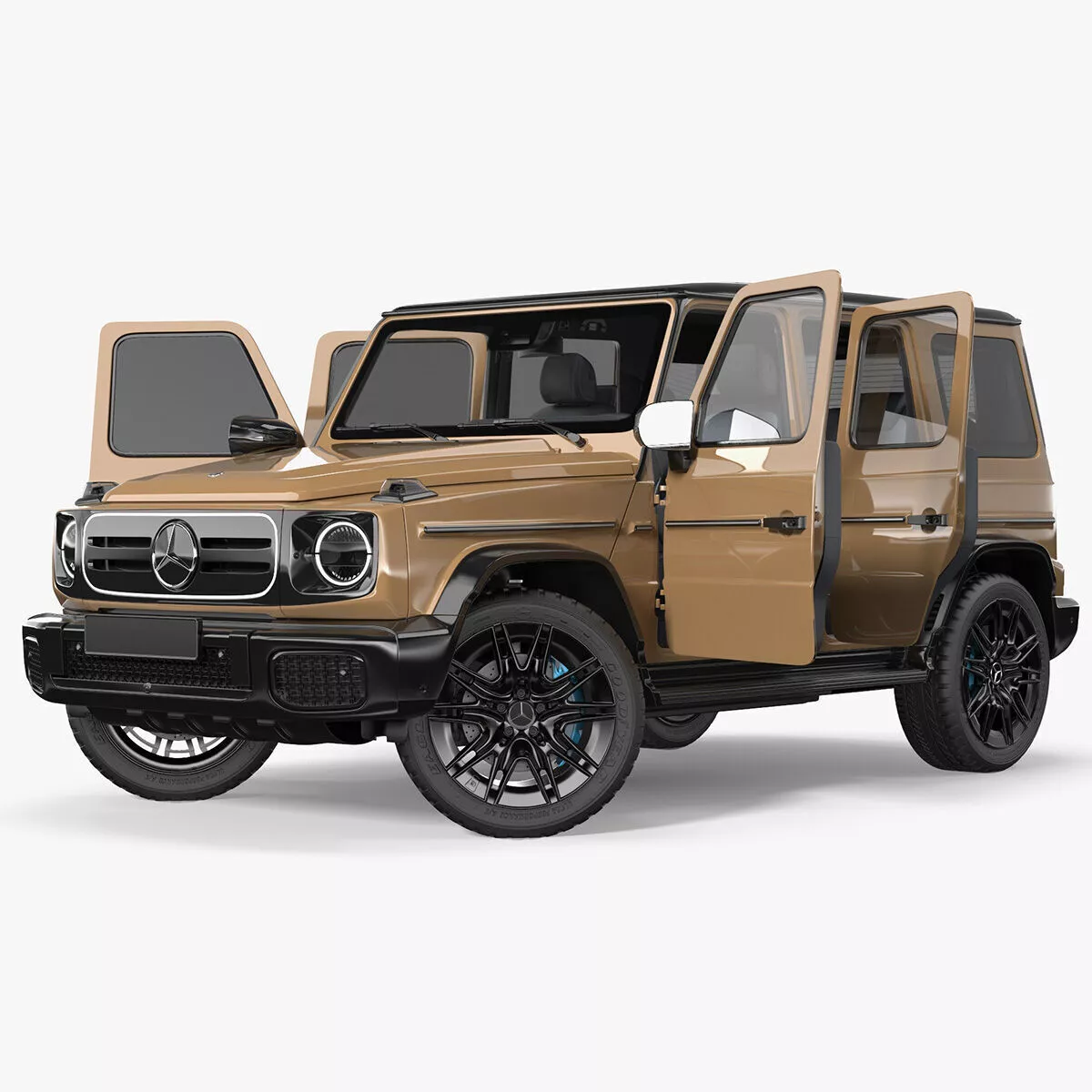 Mercedes-Benz G580 2025 Beige Rigged for Maya 3D model