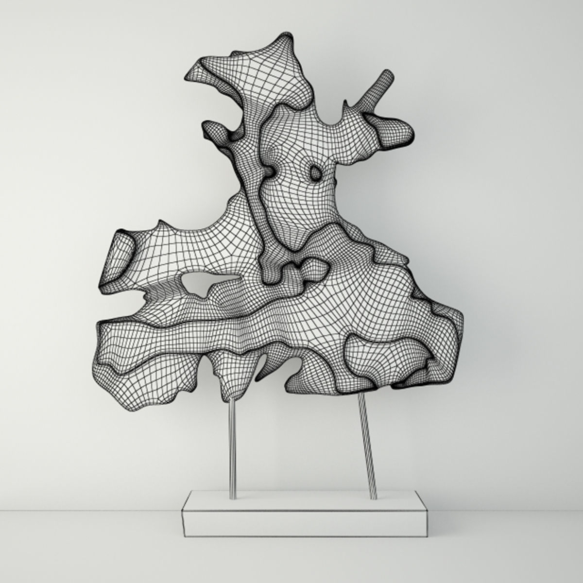 Root on Stand 2 3D model_1