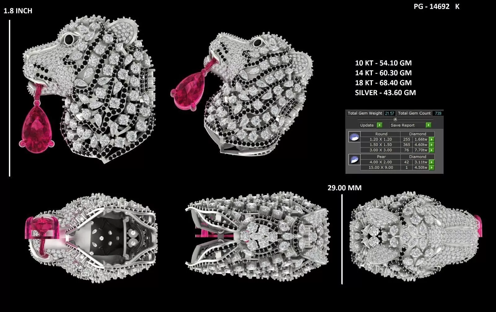 40 plus Premium Jewelry Brooch CAD Designs 3D print model