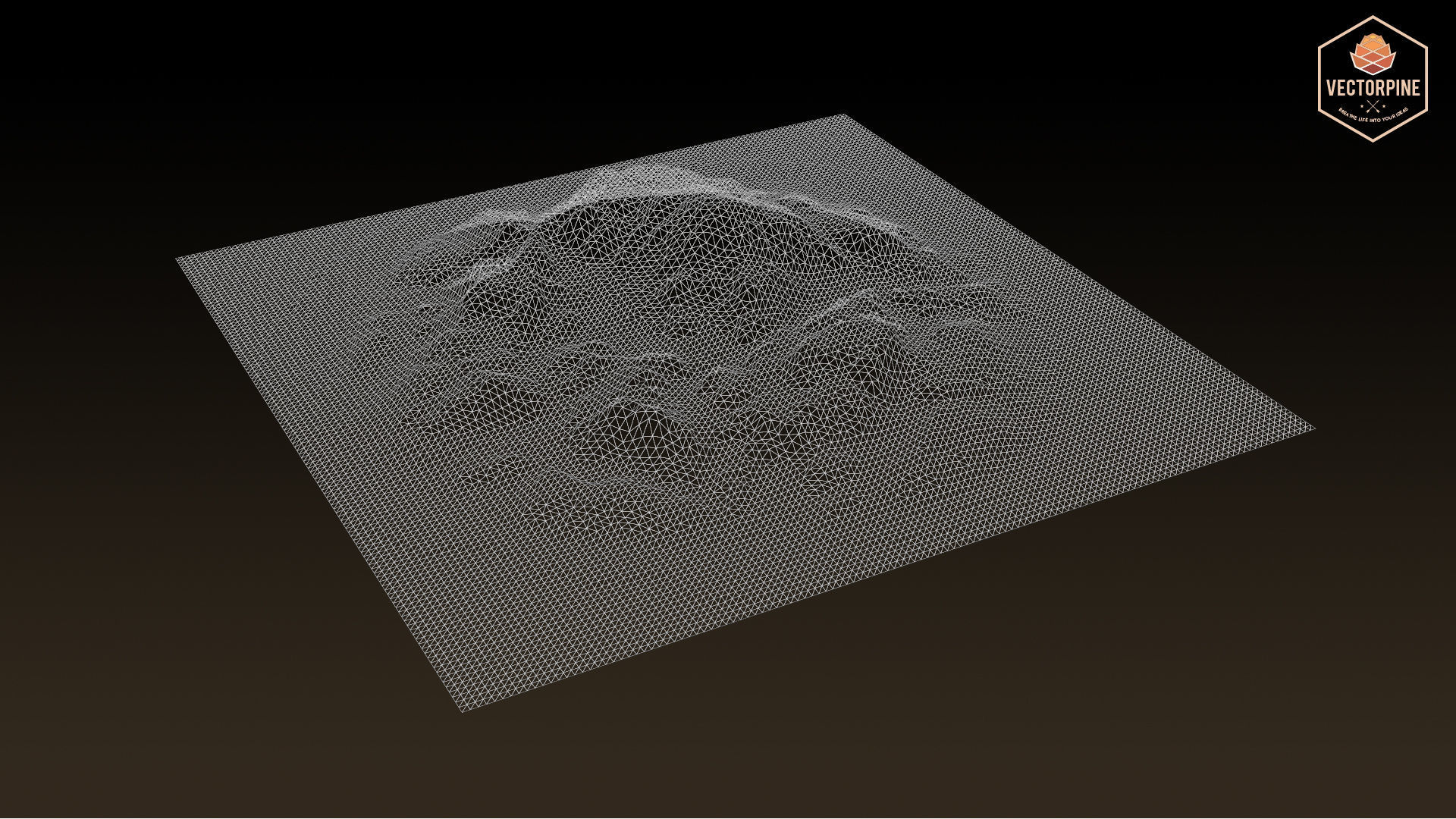 Eroded Highlands Low-poly 3D model_7
