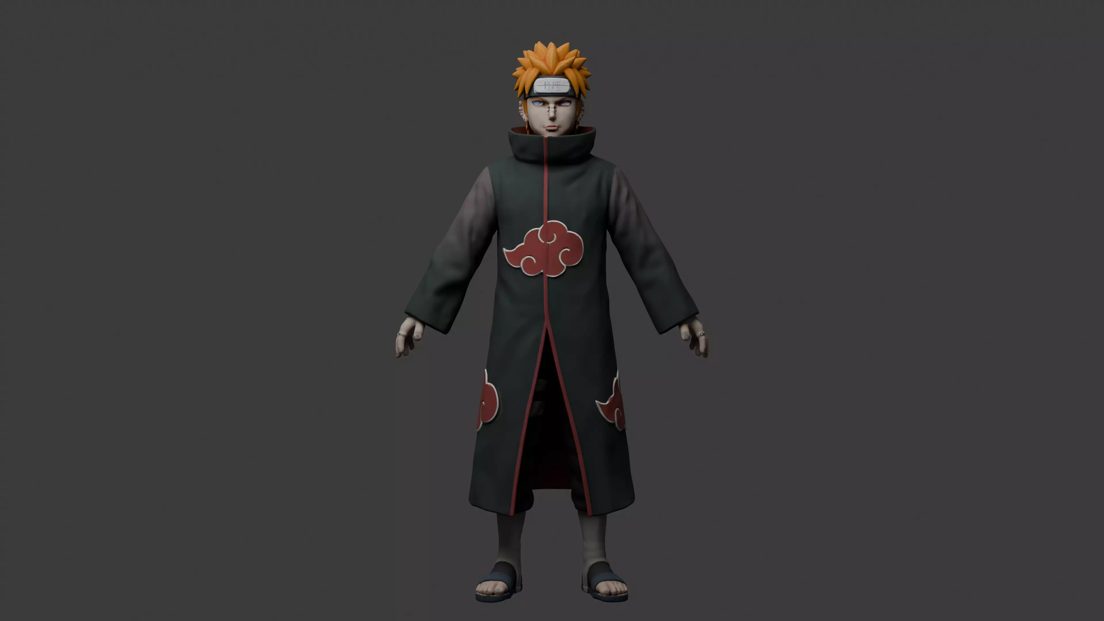 Stylized Ninja Leader Character Free 3D model