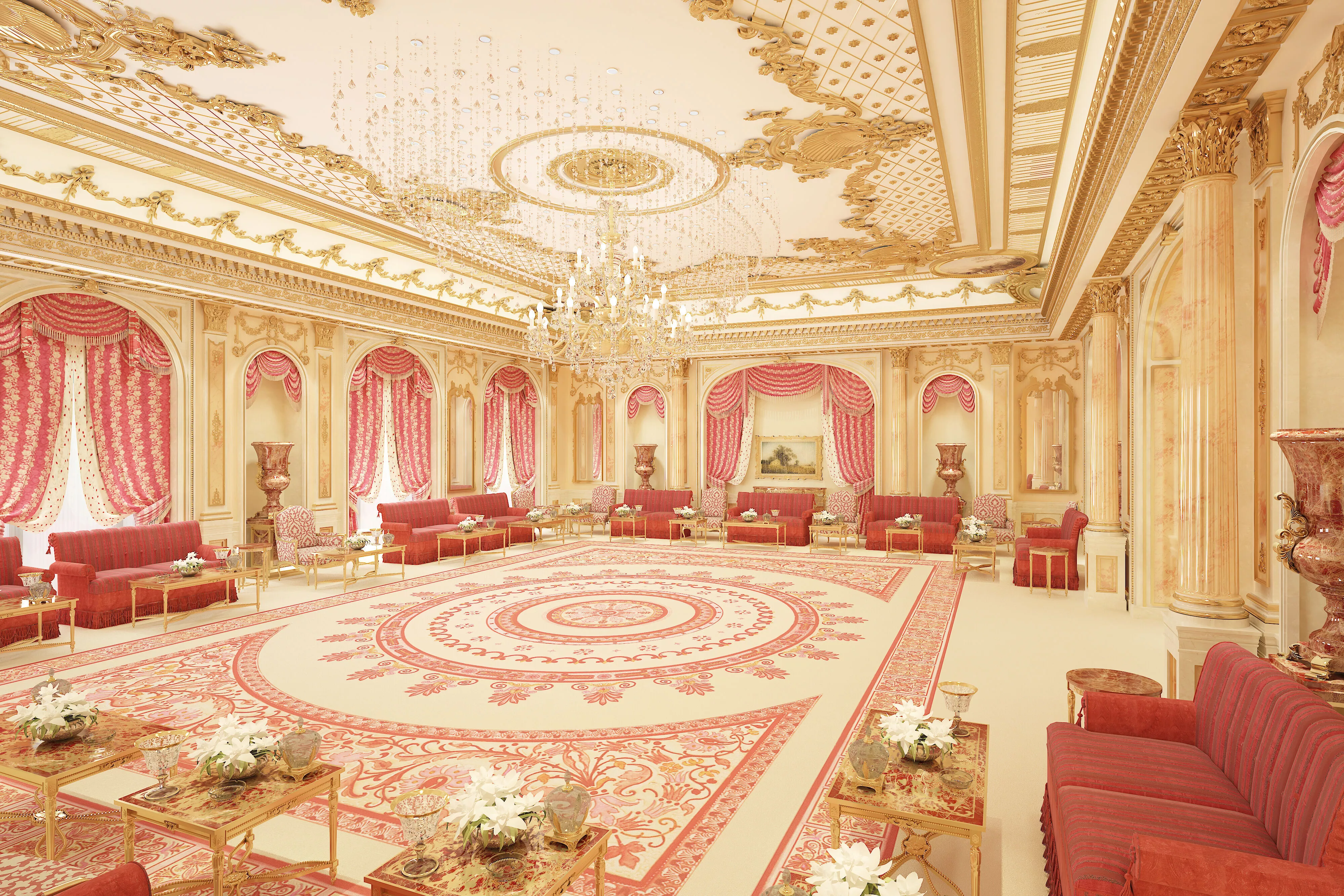 Reception Hall - Reception Room 3D model