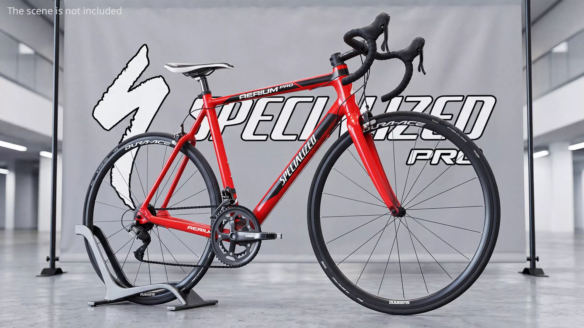 Cube Aerium Pro Bicycle Red Rigged For Maya 3D model