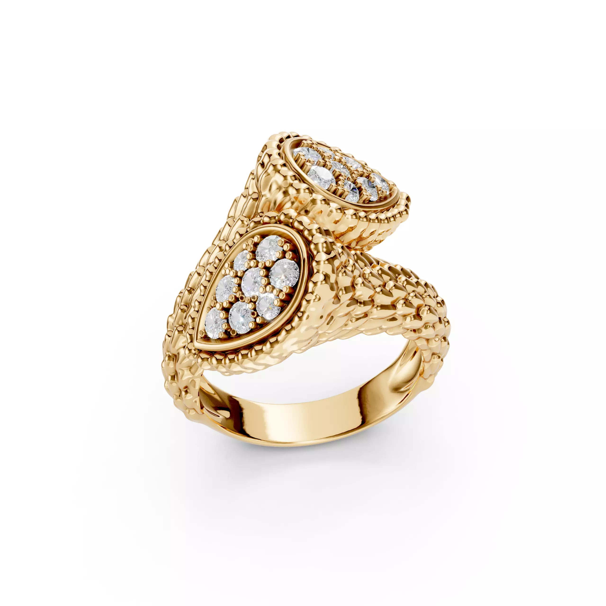 Serpent Ring S Motif 3D print model