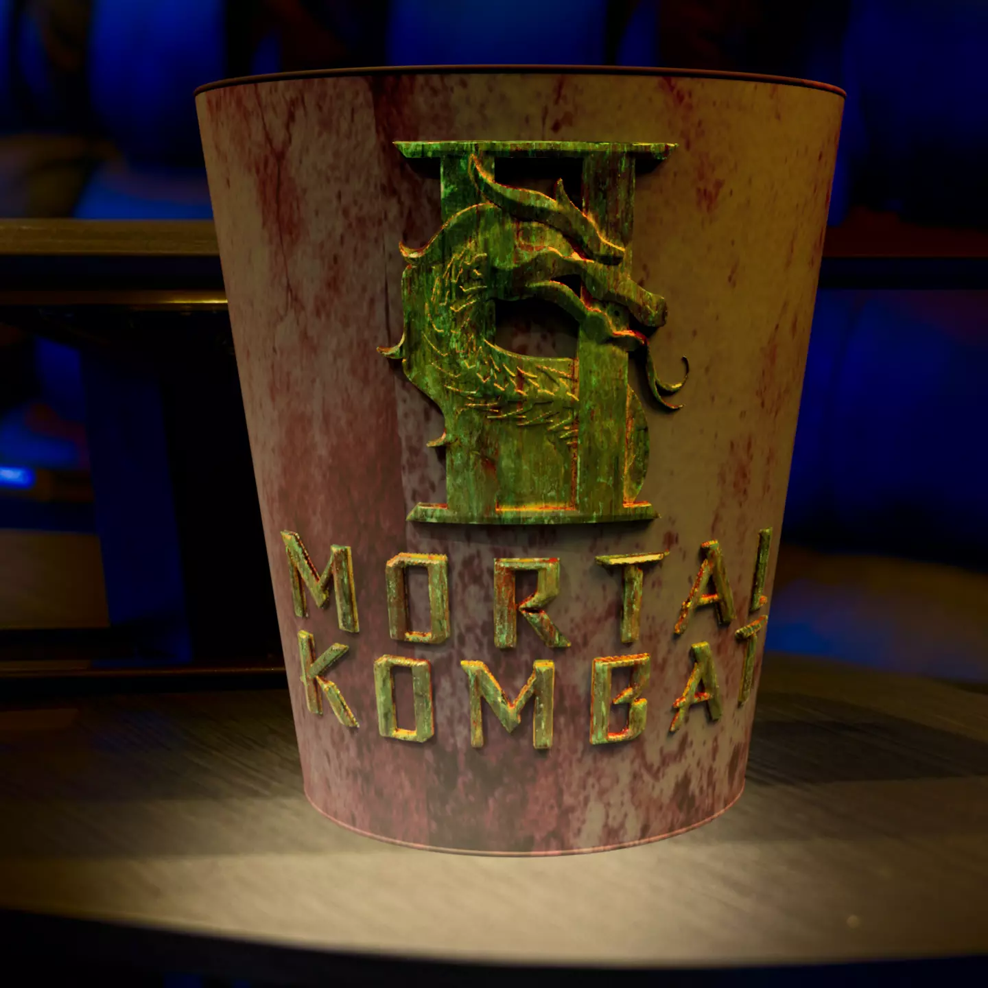Mortal Kombat 2 popcorn bucket 3D print model