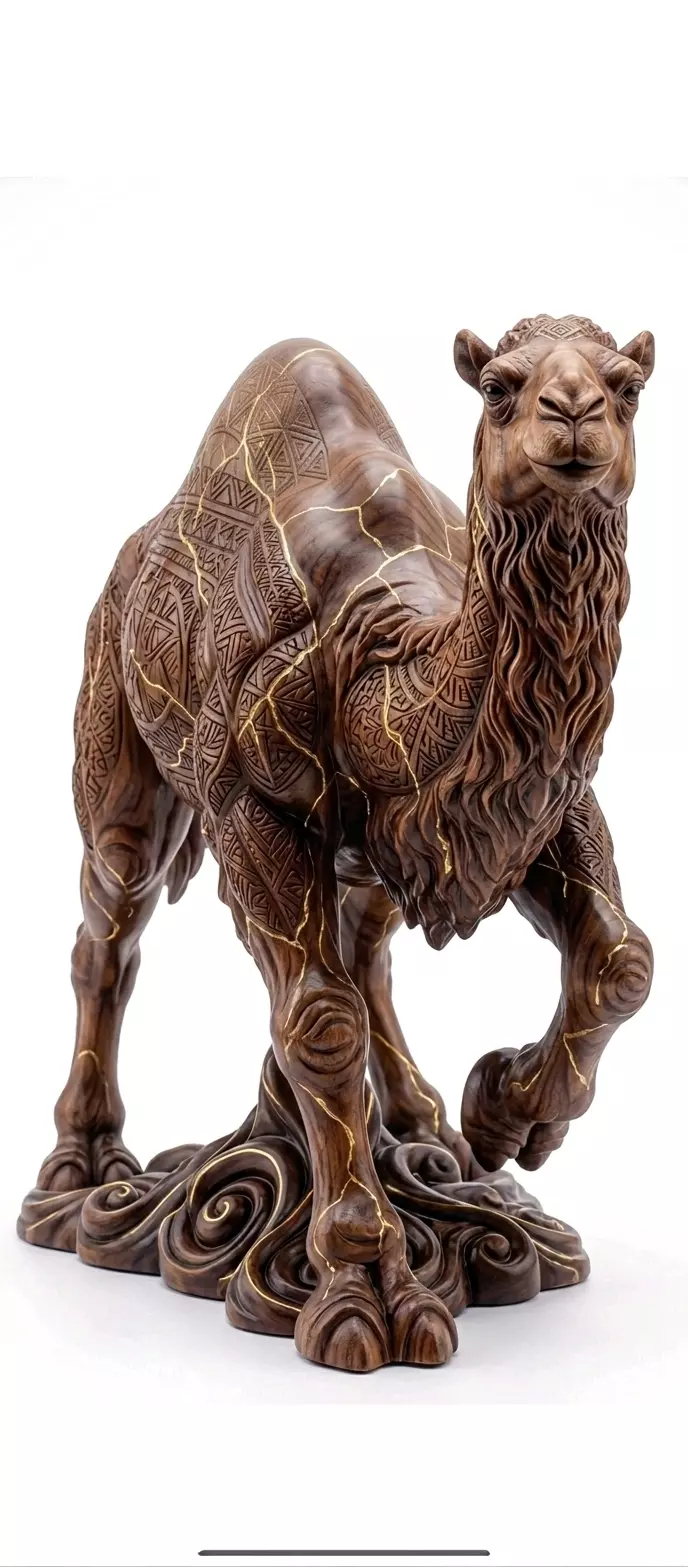 Decorative Camel Figurine 3D Model 3D print model