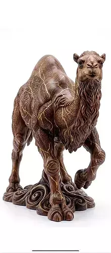 Decorative Camel Figurine 3D Model