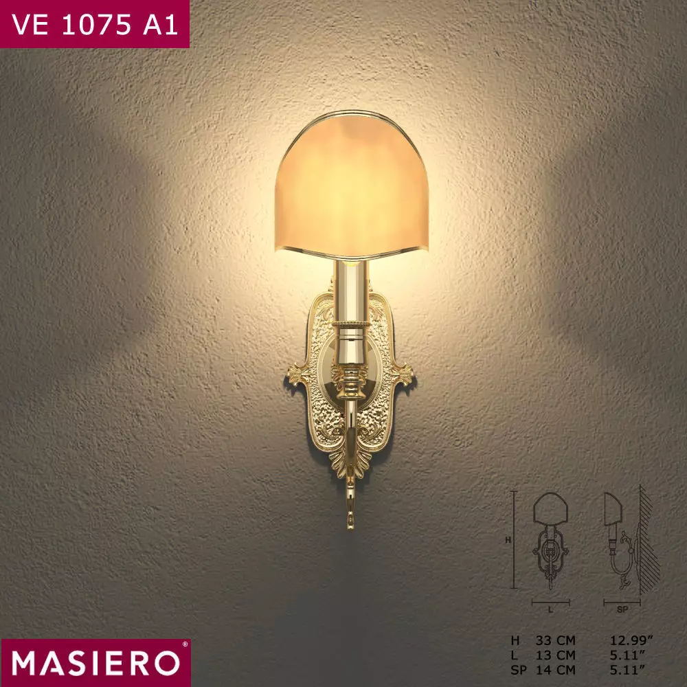 Masiero VE1075 A1 wall lamp 3D model_0