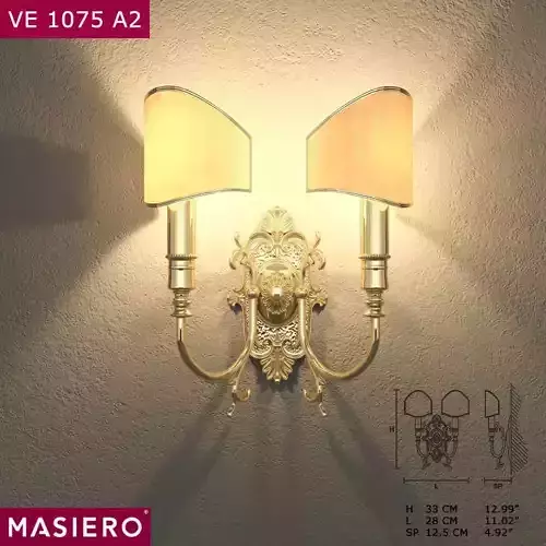 Masiero VE1075 A2 wall lamp