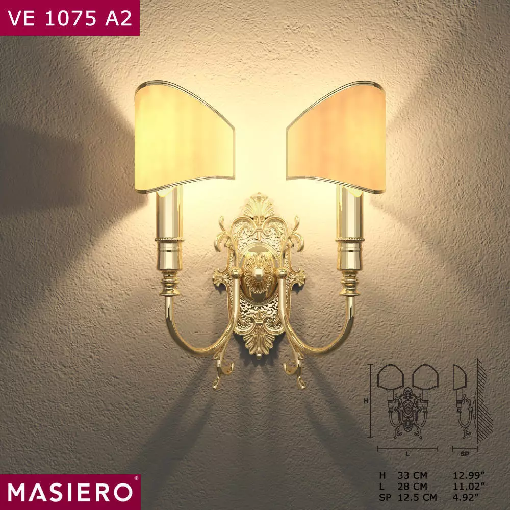 Masiero VE1075 A2 wall lamp 3D model