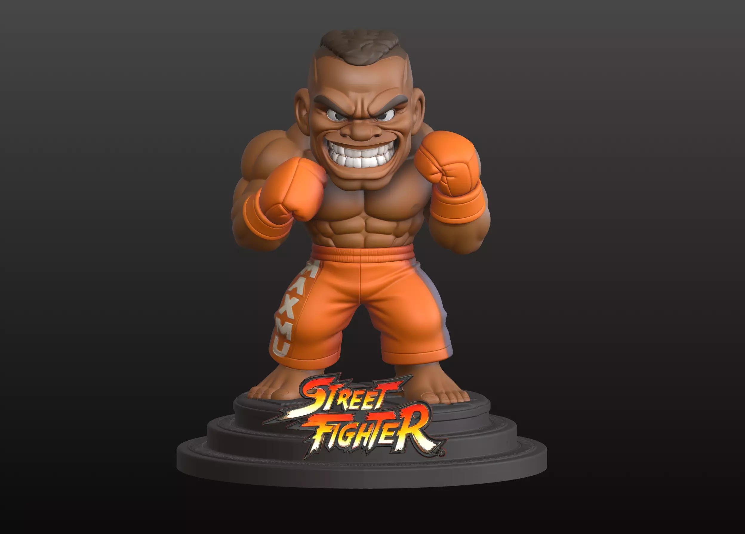 Street Fighter Chibi Collection Dee Jay 15 3D print model