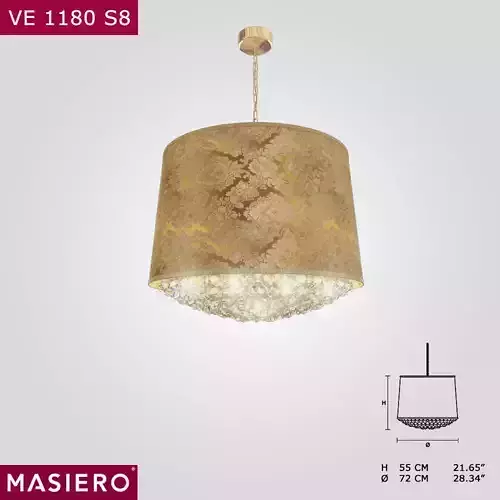 Masiero VE1180 S8 ceiling lamp