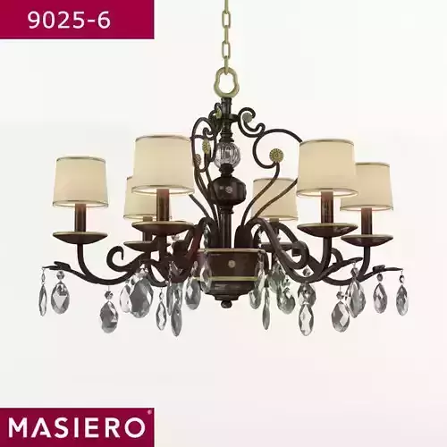 Masiero 9025 6 chandelier