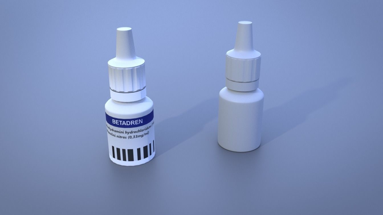 Eye Dropper Lowpoly and Highpoly Free low-poly 3D model