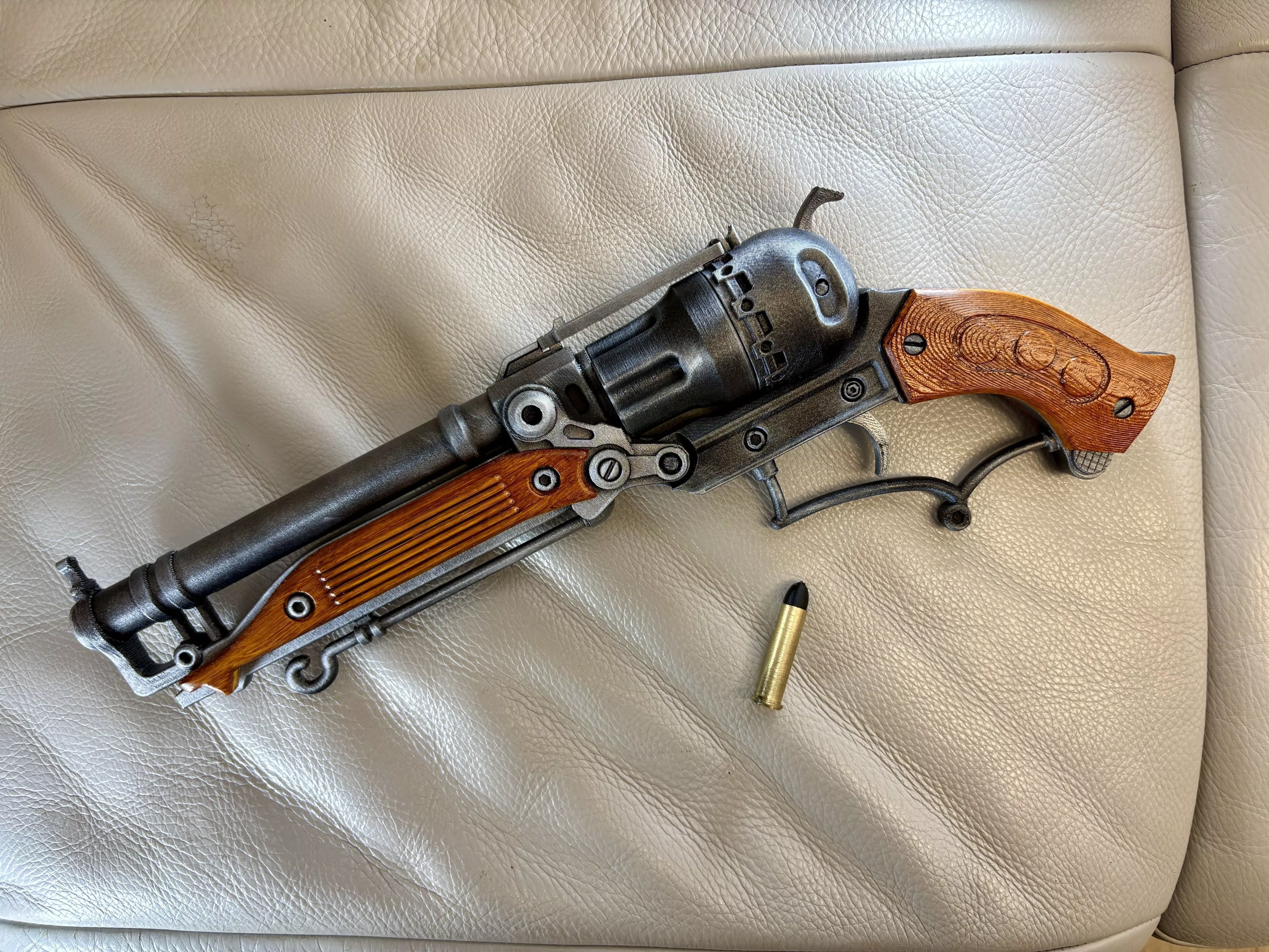 Victorian Steampunk Sidearm Cosplay Display Prop STL 3D print model