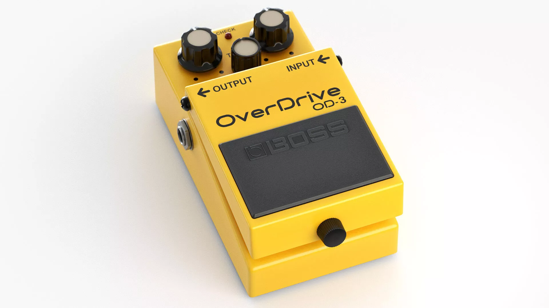 3D model Boss OD-3 Guitar Overdrive Pedal VR / AR / low-poly