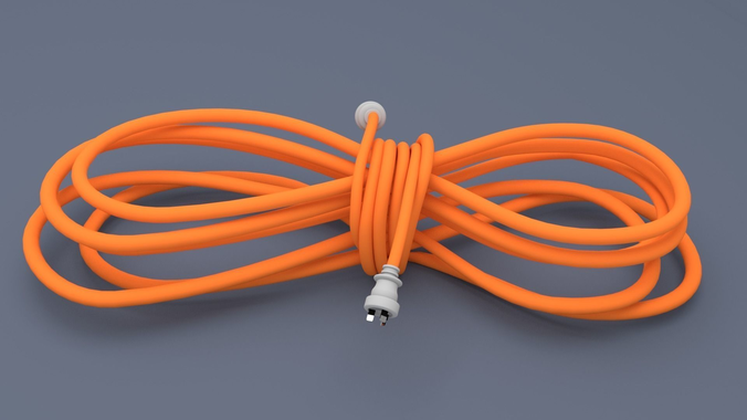 POWER ELECTRICAL LEAD 3D model