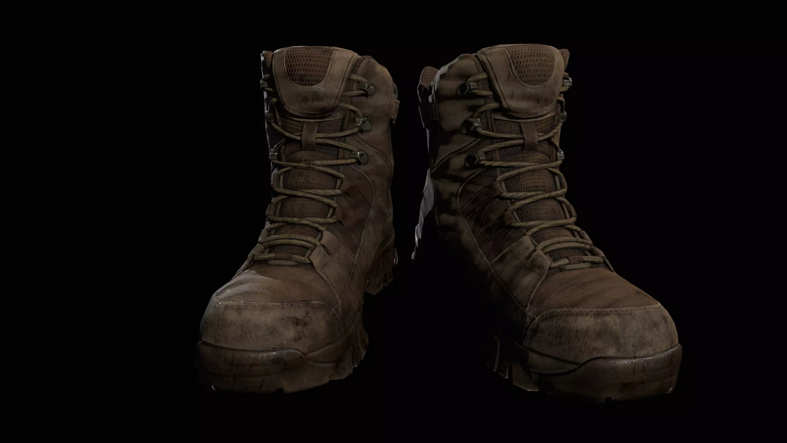 Military Boosts - Game ready model Low-poly 3D model