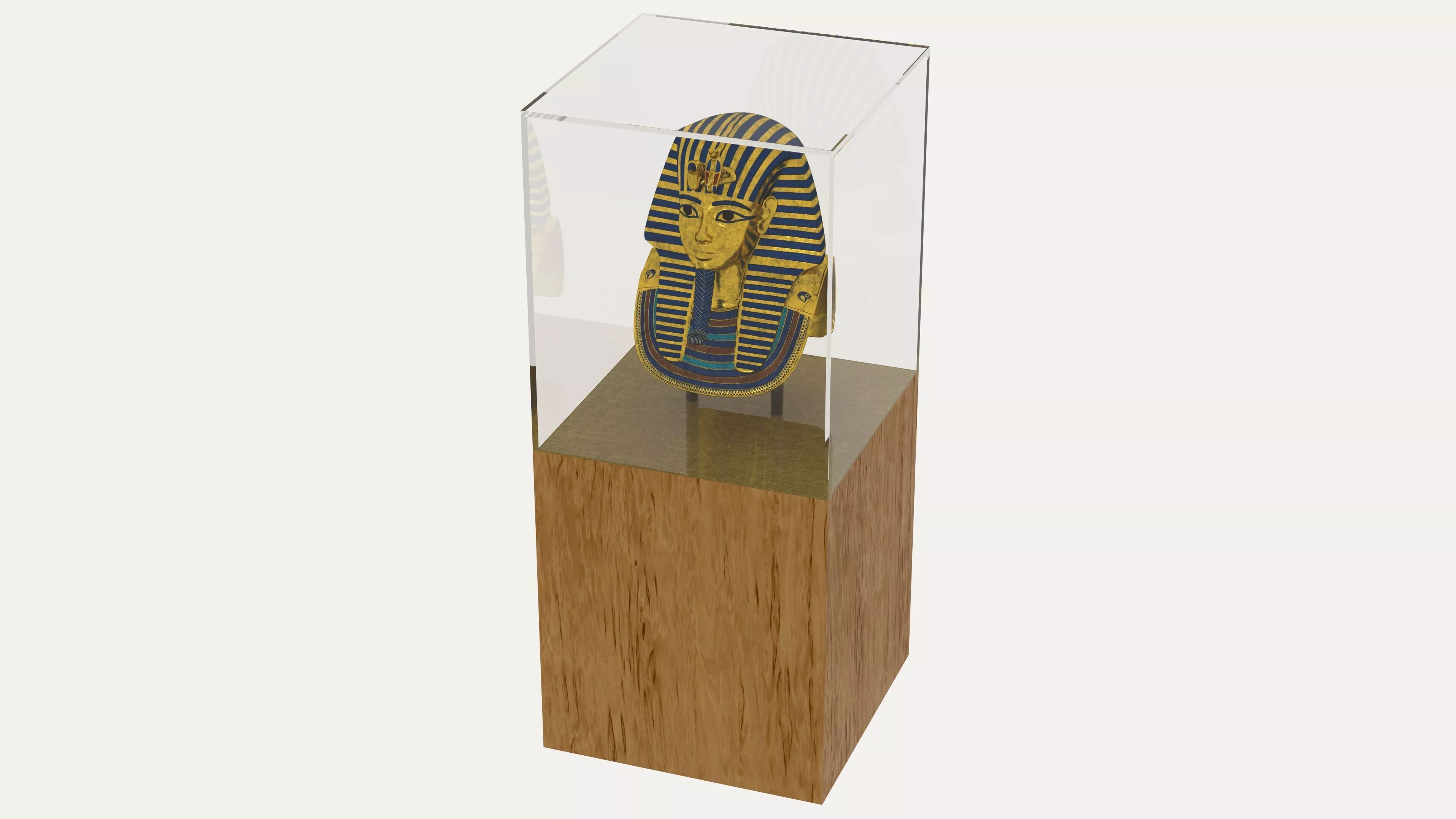 Pharaoh Tutankhamun Mask Low-poly 3D model