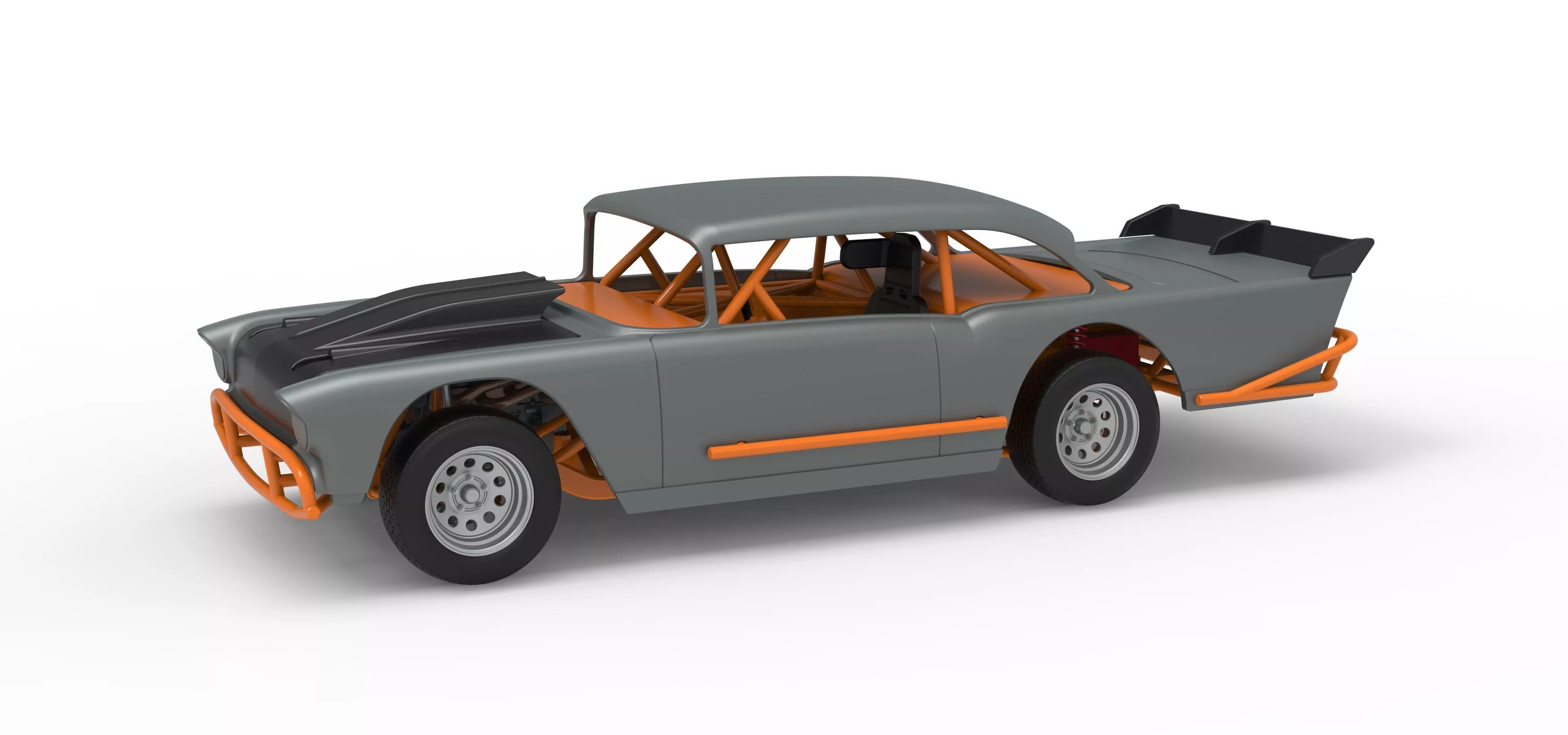 Vintage Dirt Modified stock car Version 9 Scale 1 to 25 3D print model