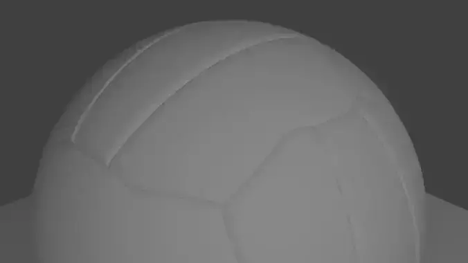 Ball with stiching 3D model