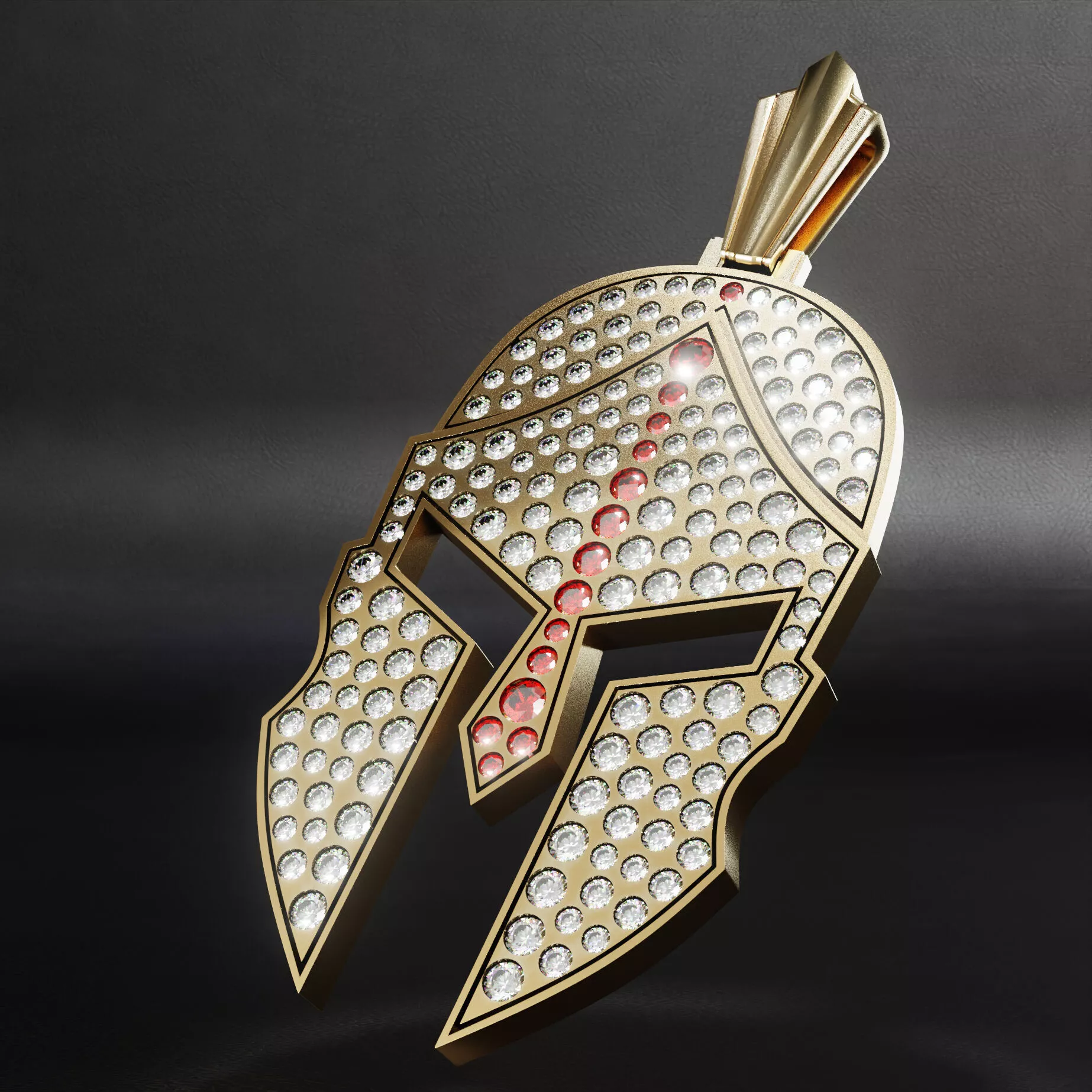 Pendant Spartan Helmet Free 3D print model
