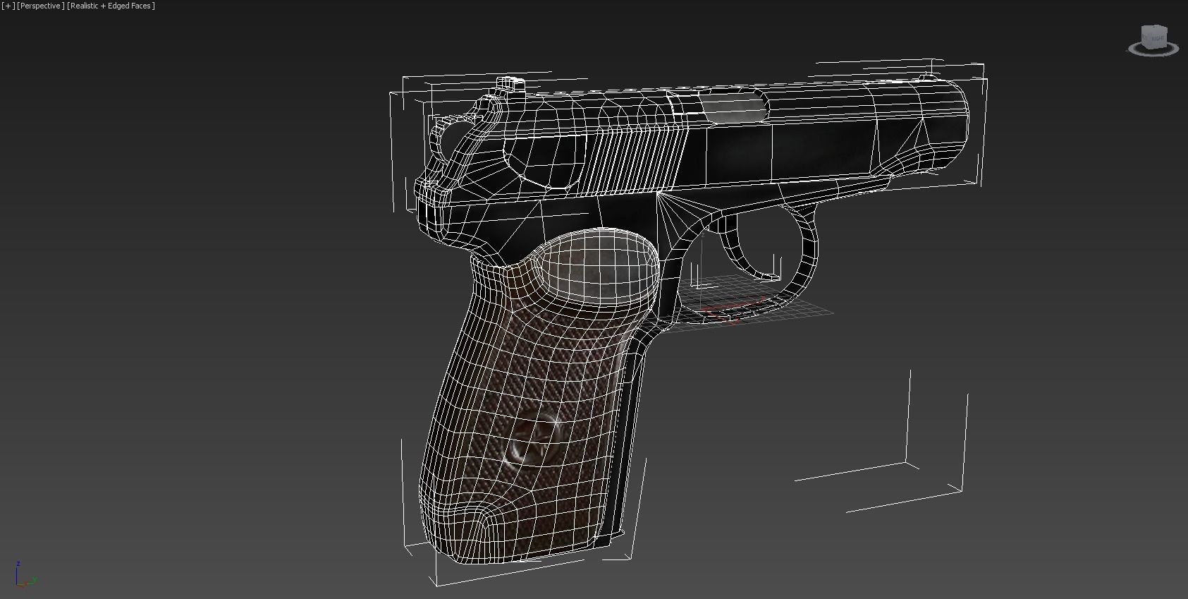Makorov Pistol Low-poly 3D model_4