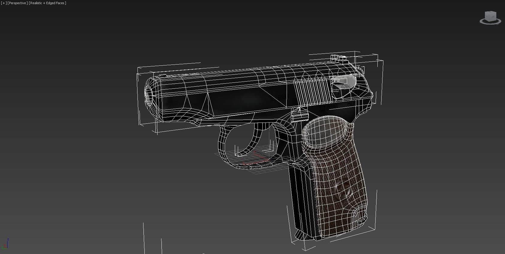 Makorov Pistol Low-poly 3D model_3