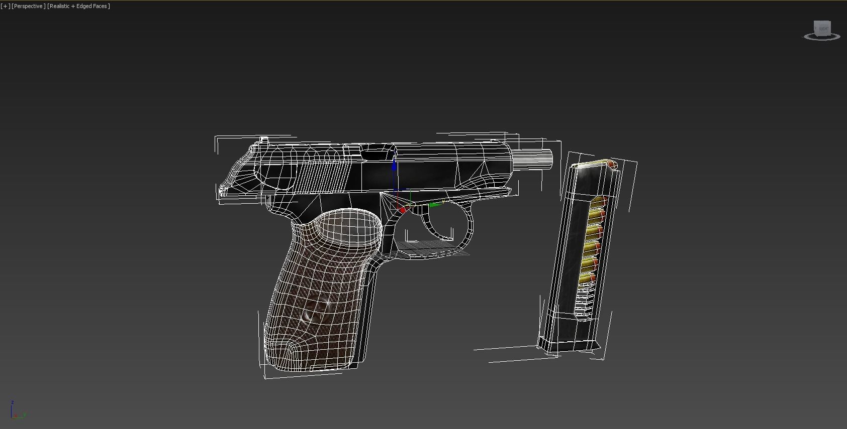 Makorov Pistol Low-poly 3D model_5