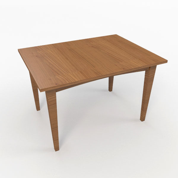 Table square dining 3D model_2