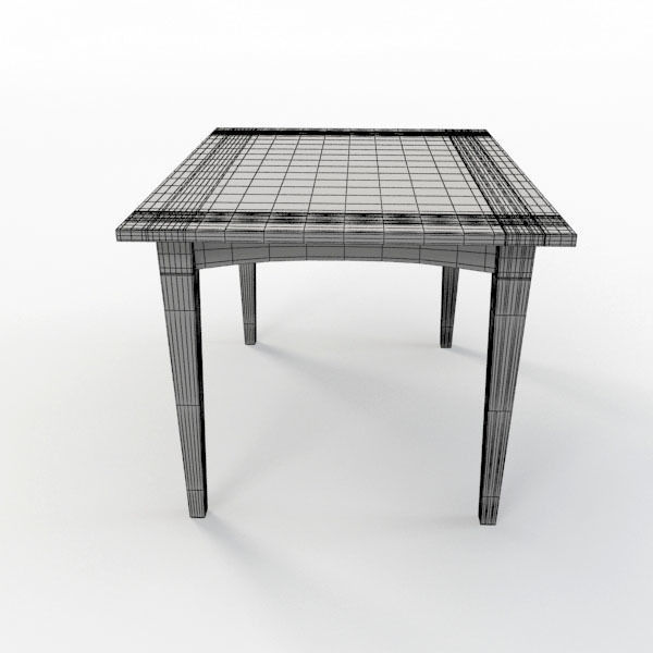 Table square dining 3D model_5