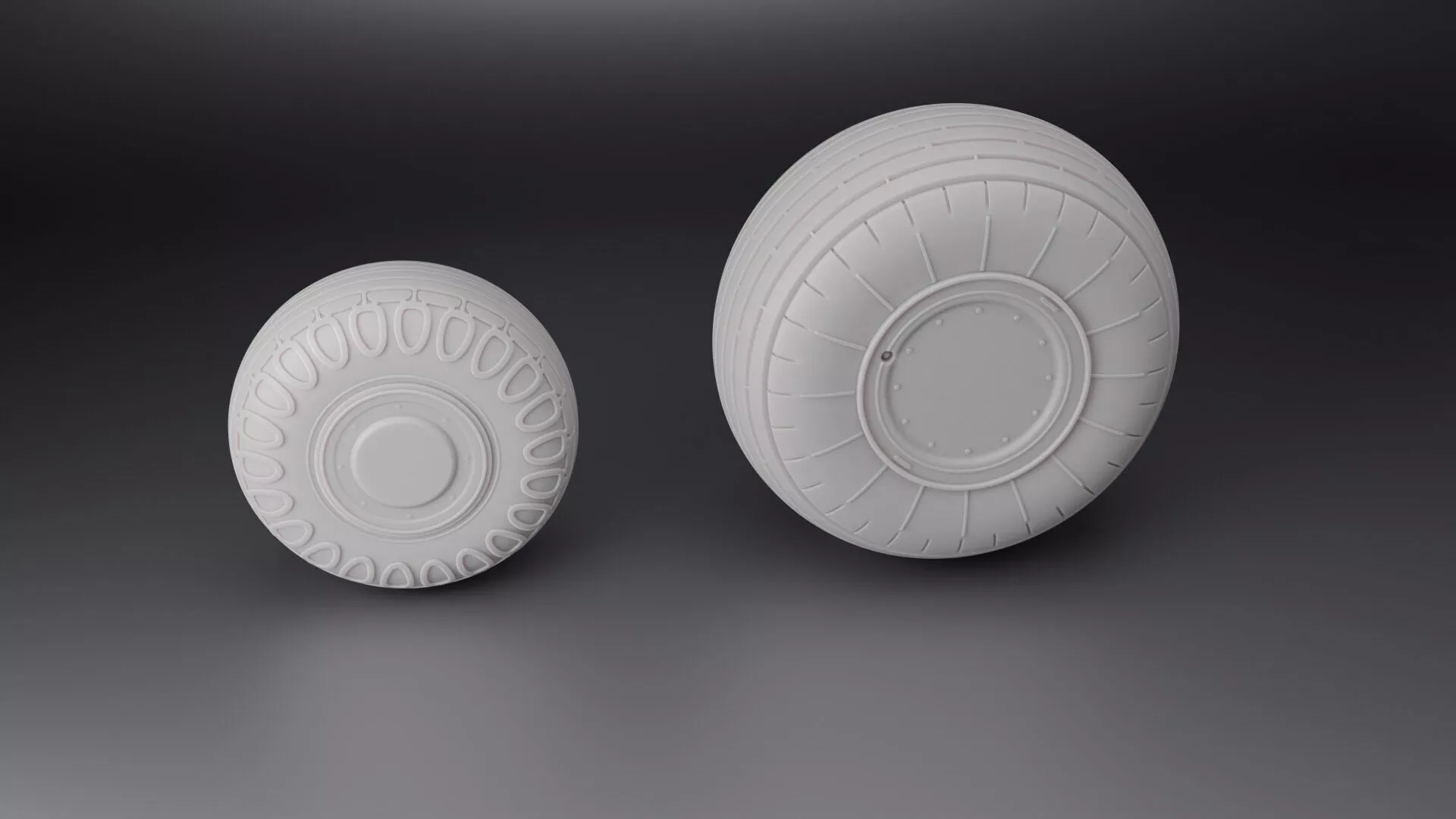 Mi-12 Homer Helicopter Wheels Set 3D print model