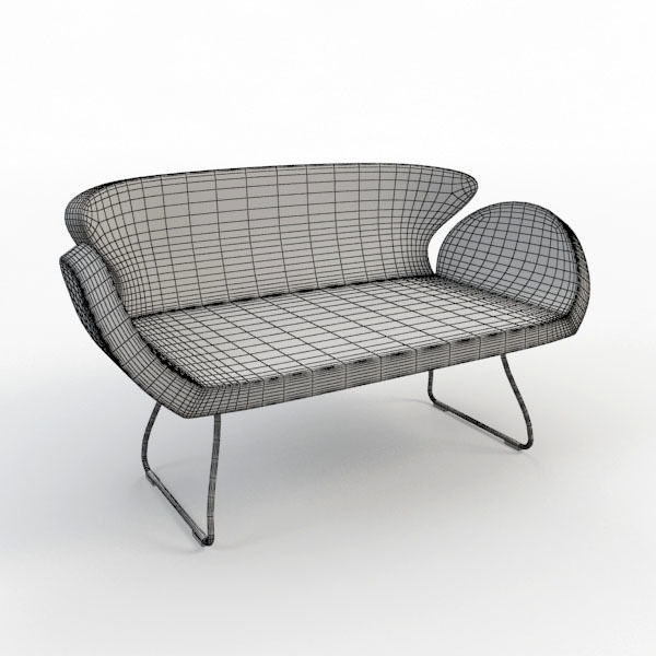 Sofa modern 3D model_3