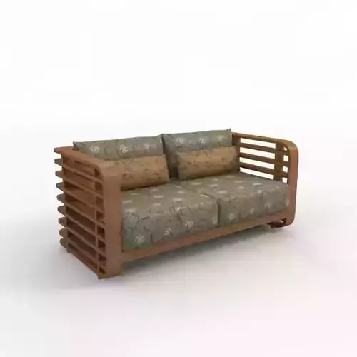 Sofa wooden with cushions