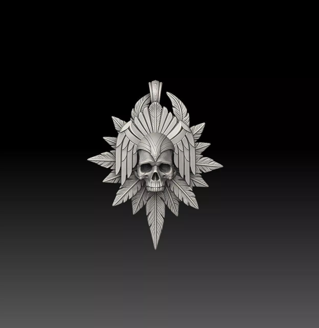 Elite Skull Legion - one inch pendant Free 3D print model