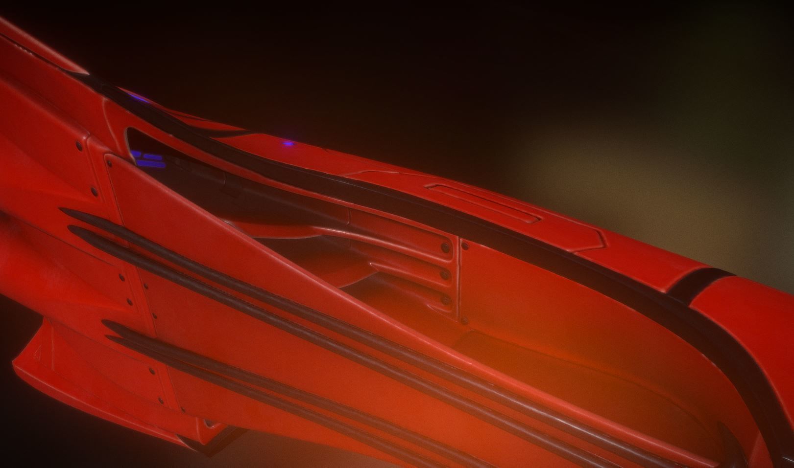 Spaceship - Keeper - Red Version 3D model_7