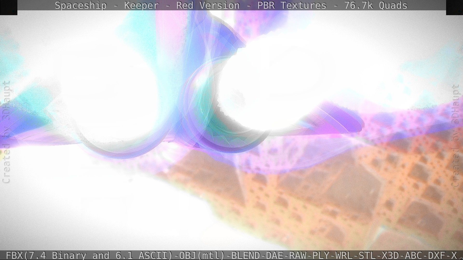 Spaceship - Keeper - Red Version 3D model_56