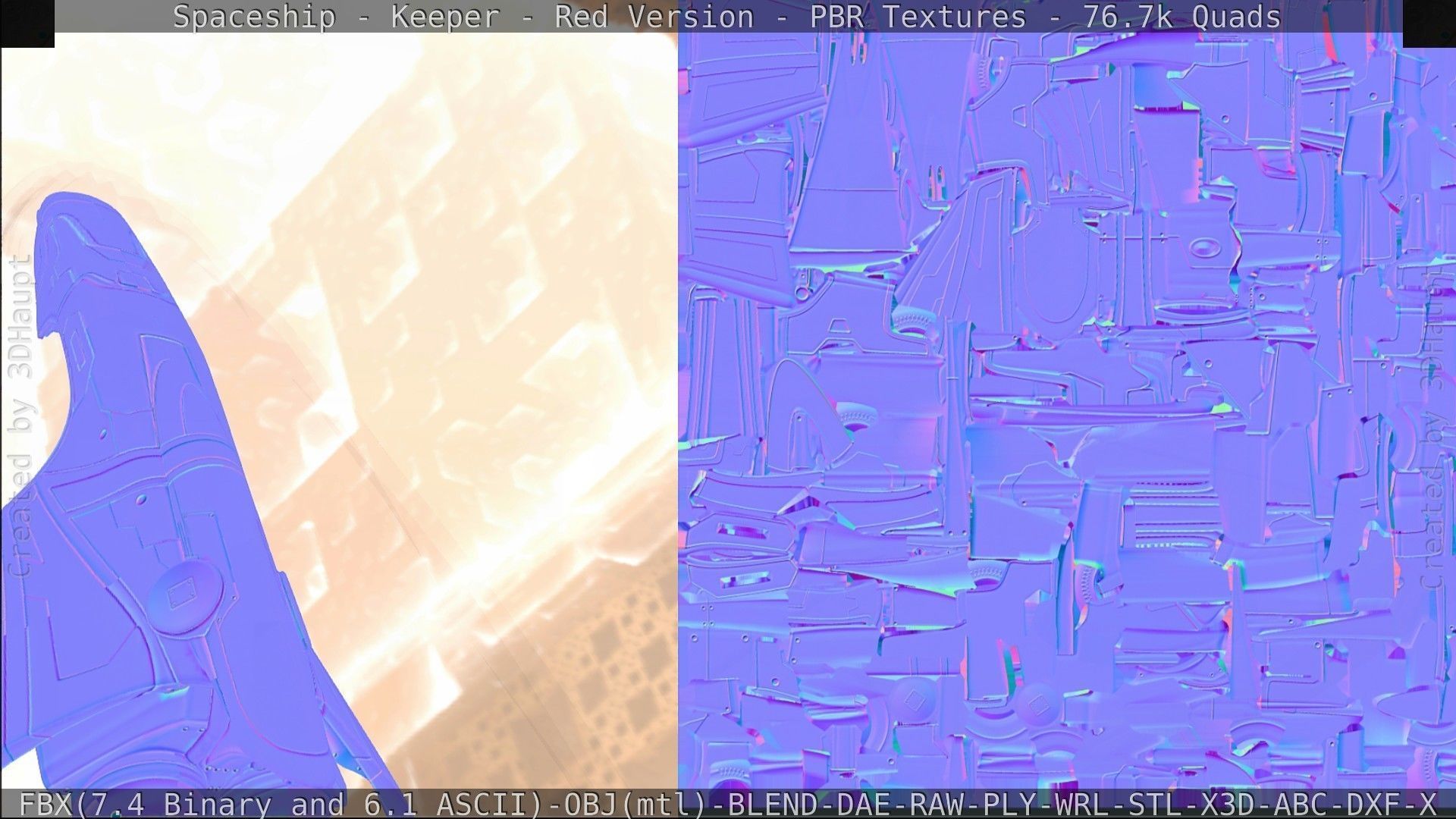 Spaceship - Keeper - Red Version 3D model_189