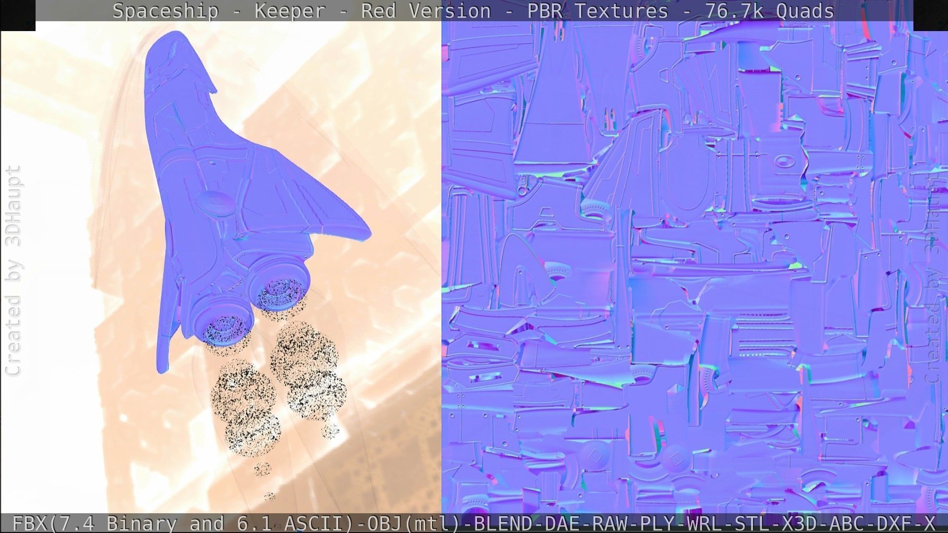 Spaceship - Keeper - Red Version 3D model_195