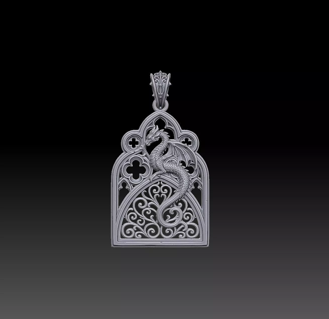 Phantom Hydra Crest - one inch pendant 3D print model