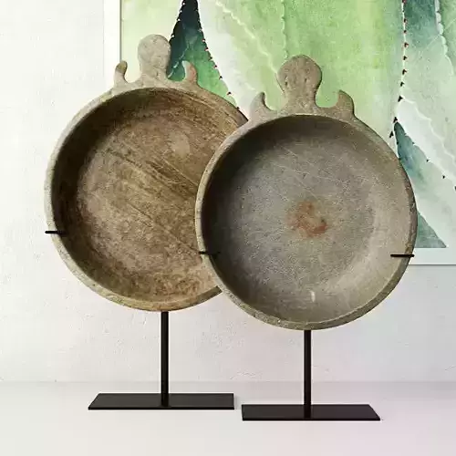 18th-19th Century Indian Stone Trays